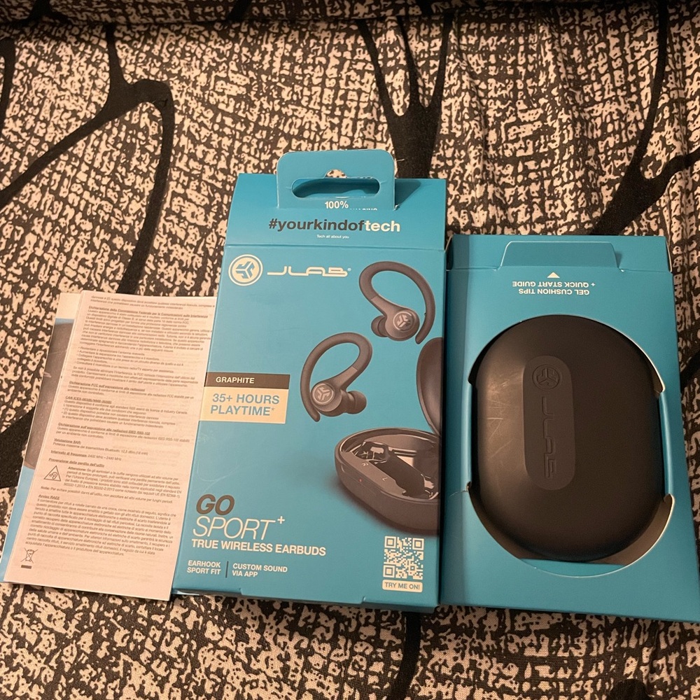 JLab Go Sport True Wireless Earbuds - Graphite